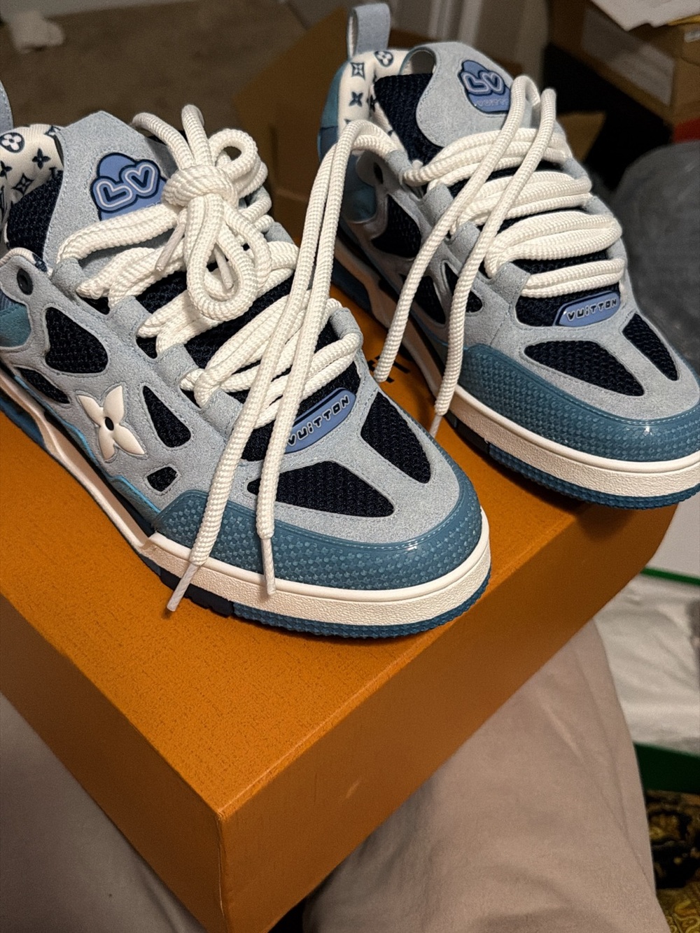 Louis Vuitton Blue & Navy LV SKATE Sneakers